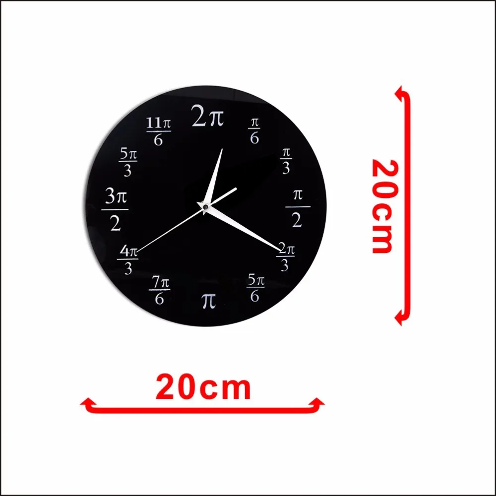 3,14 Pi настенные часы математические Pi классная комната, для стен декор черный акриловые поп-тест настенные часы домашний декор мастер Nerd Математика шикарный подарок