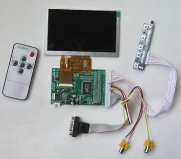 5 дюймов HD туман ЖК-дисплей Экран(без Touch)+(2 дороги AV+ VGA) Привод доска DIY Kit с реверсивным Функция