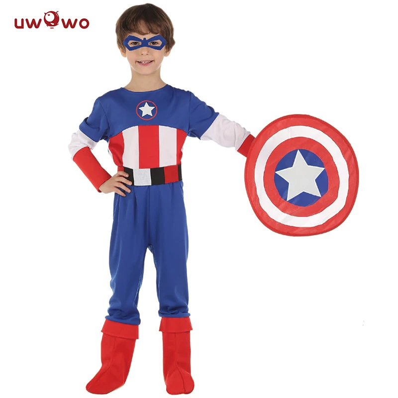 Uwowo 男の子キャプテン アメリカのコスチュームパーティーアニメコスプレハロウィン衣装子供のためのアニメコスプレキャプテン アメリカの盾 Aliexpress