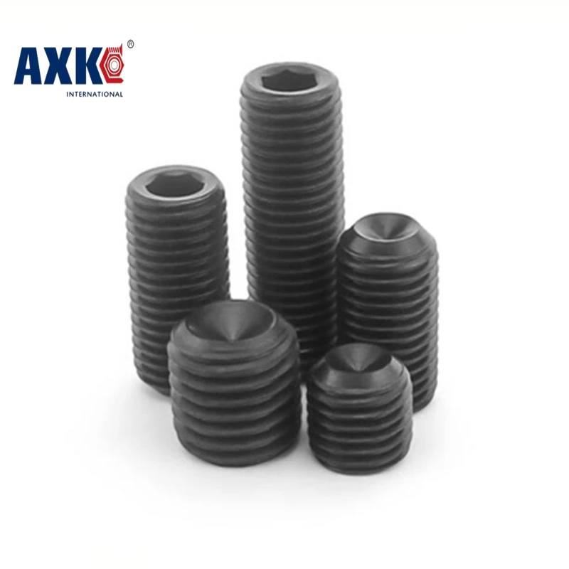 

Free Shipping 50pcs/Lot M6x10 mm M6*10 mm Alloy steel Hex Socket Head Cap Screw Bolts set screws with cup point