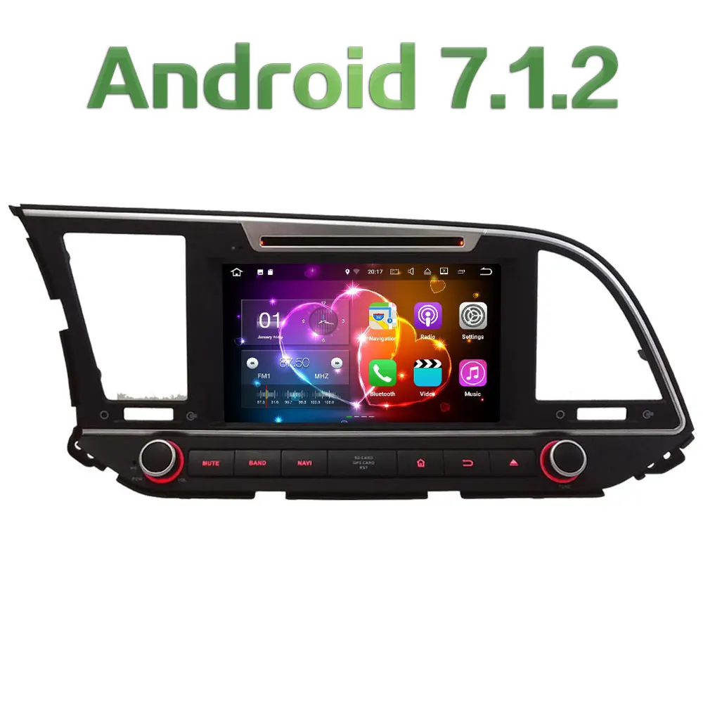 Android 7 1 8 HD 2GB RAM Quad Core 4G DAB WiFi font b Multimedia b