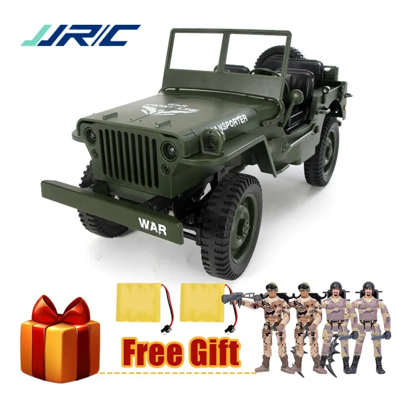 JJRC Q65 Мини RC Автомобиль 2,4G 1/10 Jedi пропорциональный 15 км/ч пульт дистанционного управления гусеничный военный RC автомобиль с навесом светодиодный светильник игрушки - Цвет: Green 2B mode 1