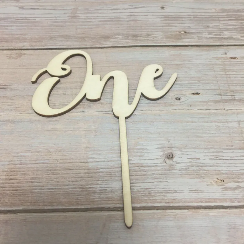 

20pcs one design baby's first birthday cake topper happy birthday banner one