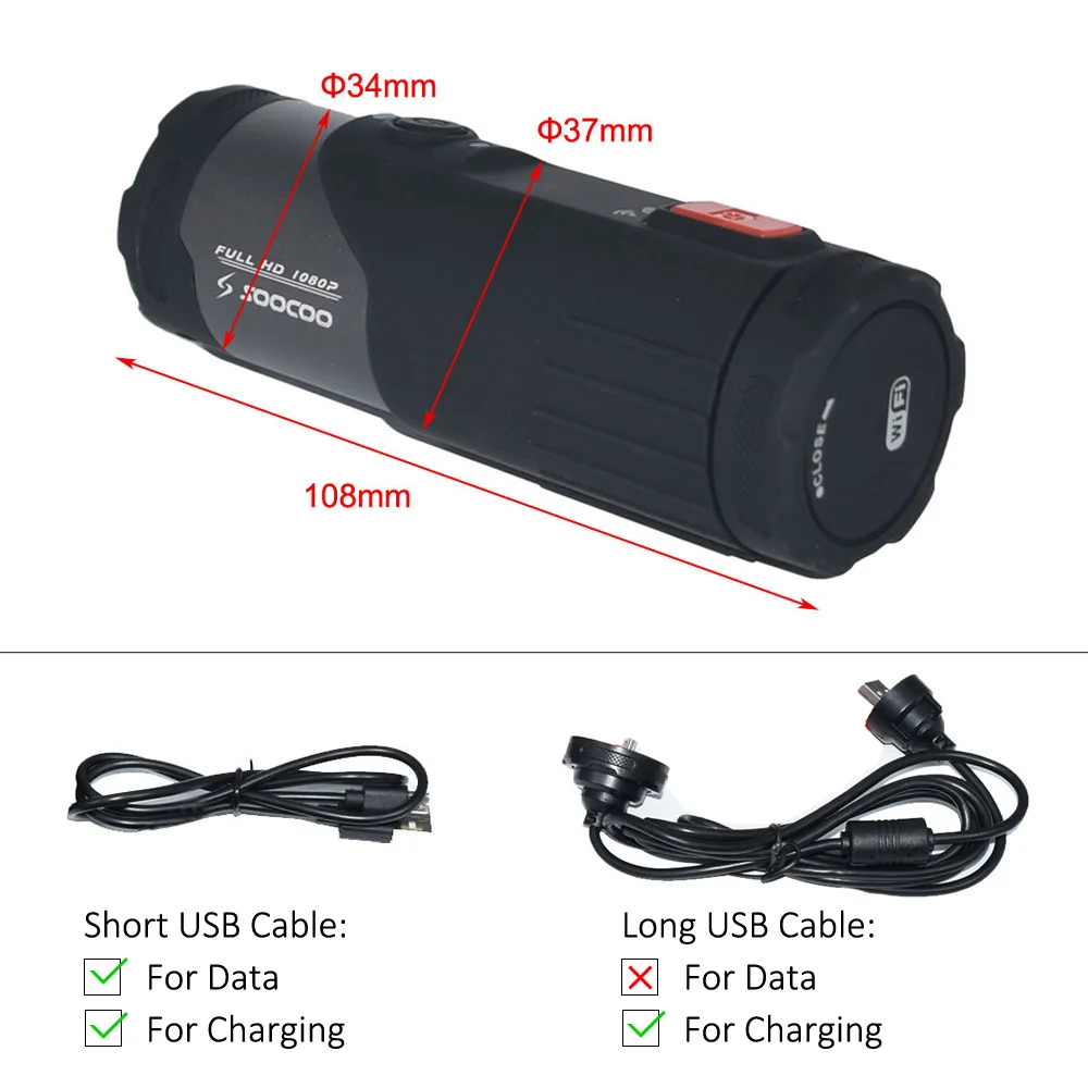 SOOCOO S20WS Wifi Экшн камера с широкоугольным объективом 170 градусов 1080P Full HD 10 м