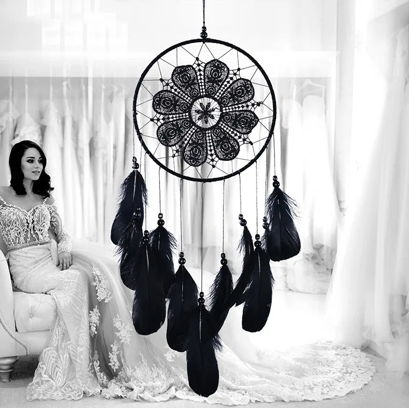 

Indian Style Dreamcatcher Handmade Wind Chimes Hanging Pendant Dream Catcher Home Wall Art Hangings Decorations