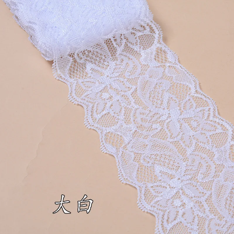 5 м/лот 8 см мягкая эластичная кружевная отделка тканевые ленты лента для самостоятельного пошива одежды аксессуары свадебное украшение белая кружевная отделка