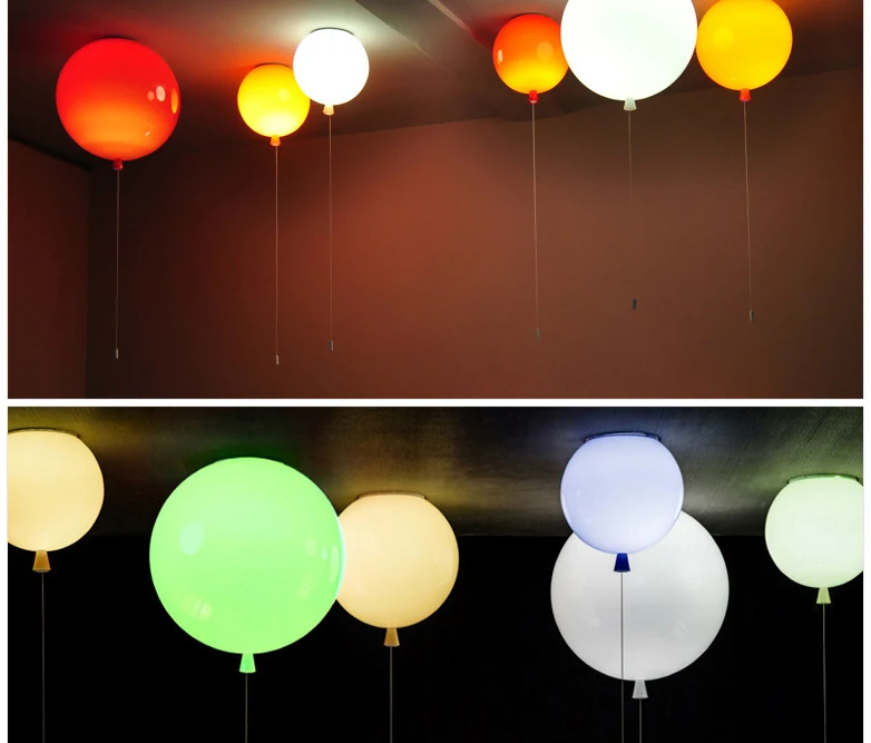 Потолочные светильники в виде воздушных шаров