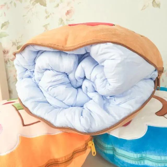 Мягкий плюшевый Каваий куклы мультфильм аниме плюшевые подушки домашняя Автомобильная подушка с одеялом 1X1,5 м подарок для детей анпанмен