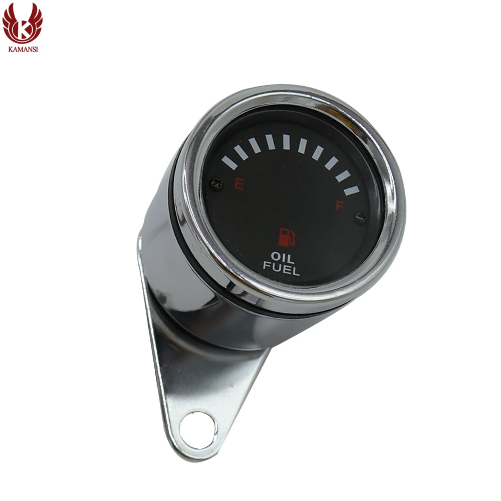 

Motorcycle12V Retro Modified LED Semi-Circular Display Electronic Oil Meter Gauge Motorcycle Speedometer Dometer Free Shipping