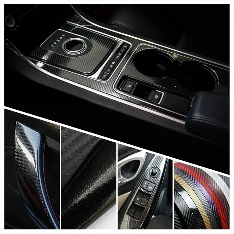 Автомобиль-Стайлинг автомобиль Интерьер центральной консоли изменение цвета углеродного волокна литье наклейки для Toyota Corolla EX