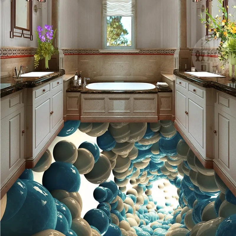 

Free Shipping Abstract Fantastic Sticker Wallpaper Floor HD Template Self-adhesive flooring corridor wallpaper mural