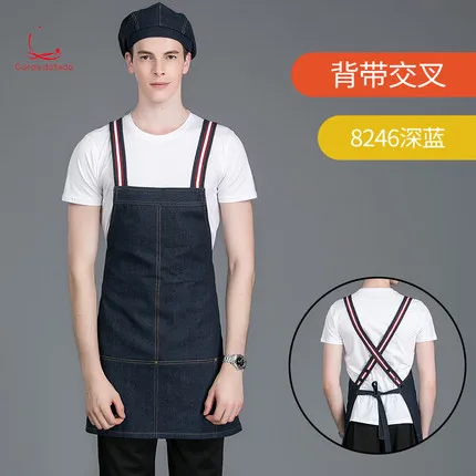 

Restaurant barista milk tea shop florist barber belt denim work clothes apron