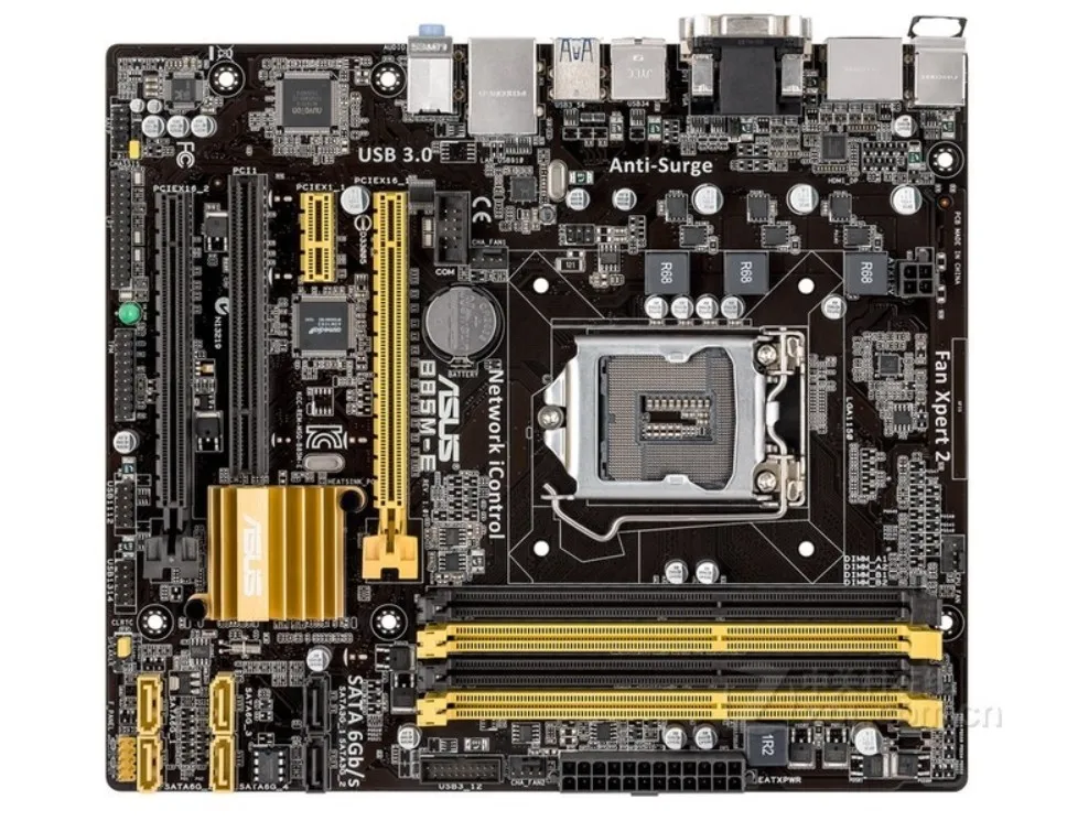 

B85M-E Desktop Motherboard B85 LGA1150 DDR3 32G SATA3 USB3.0 VGA DVI HDMI DP Micro-ATXmotherboard used 90%new