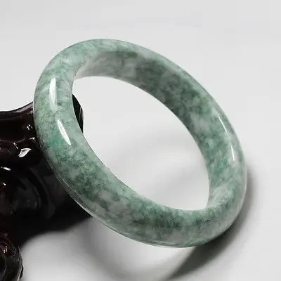 

0100 Natural Green Jadeite Jade Gems Bangle Bracelet
