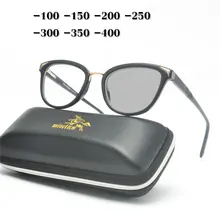 Солнечные фотохромные готовые женские очки для близорукости, кошачья оправа с цветными линзами, солнцезащитные очки, оптические очки для близорукости, мужские NX