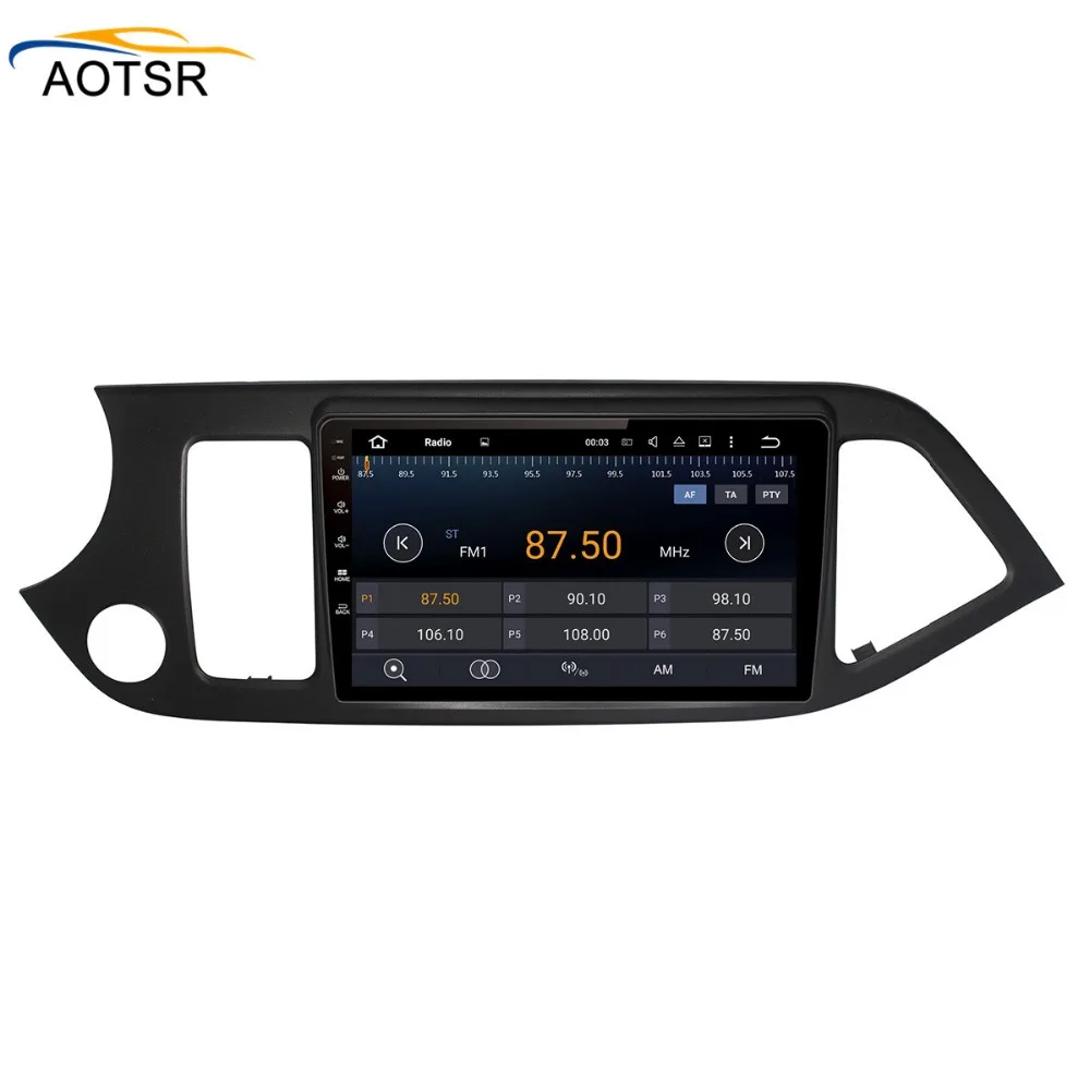 Discount Android 8.0 Car multimedia player head unit For KIA PICANTO MORNING 2011 - 2016 Radio stereo Audio gps tape recorder Wifi no dvd 3
