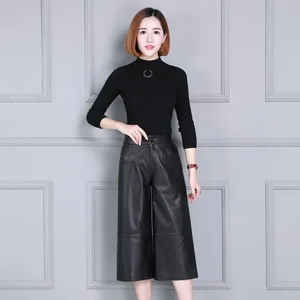 En Slim D'impression De Peau Taille P12 2019 Haute Femmes Mouton Pantalon wTIIx