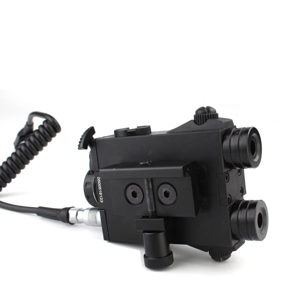 New Military Grade Tactical Hunting Rifle Dual Beams Green  collimator Laser Sight point with IR Laser Scope Combo