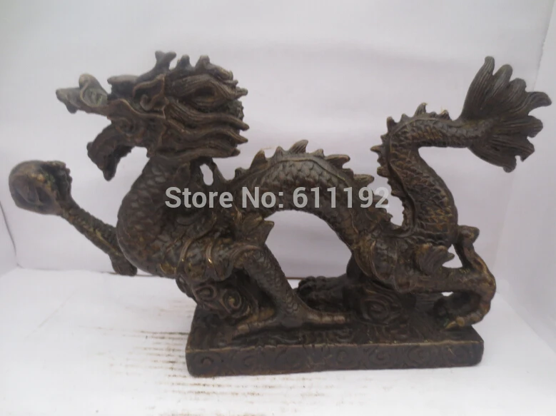 

Antique Imitation home decoration Hand-carved Bronze Dragon sculpture/statue Metal crafts
