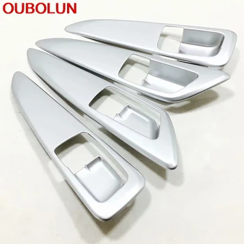 

OUBOLUN For Mitsubishi Eclipse Cross 2017 2018 2019 Door Armrest Window Sills Moulding Cover Trim Interior Accessories ABSChrome