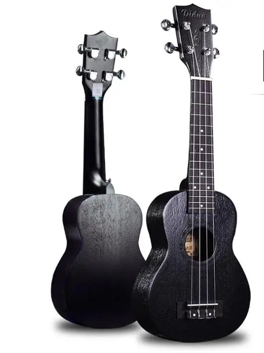 

21 inch black mahogany ukulele Hawaiian four-string beginner small guitar free shipping