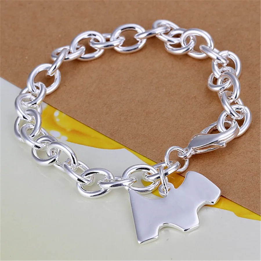 Silver Plated Cute Puppy Brand Bracelets New Listings High Quality Silver Plated Cute Puppy Brand Bracelets New Listings High Quality Fashion Hot Ing Clic Models Jewelry Christmas Gifts In Chain Link From