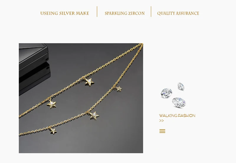 Qevila Fine Jewelry 100% 925 Sterling Silver Summer Ankle Bracelet Gold Anklet Elegant Star Foot Leg Chain Charm for Women Gift  (14)