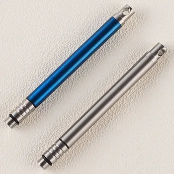 

Titanium Alloy Toothpick Bottle Camping Picnic Tool With Protective Case Holder Outdoor