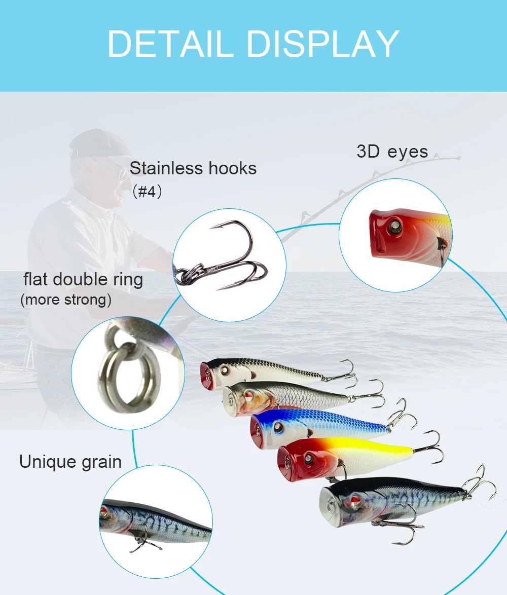 Popper Fishing Wobbler lures 04