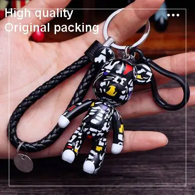 

High Quality Original Bomgom Cartoon Popobe Gloomy Bear Teddy Bear Keychain Car Key Holder Bag Charm Holder Key Chain Pendant
