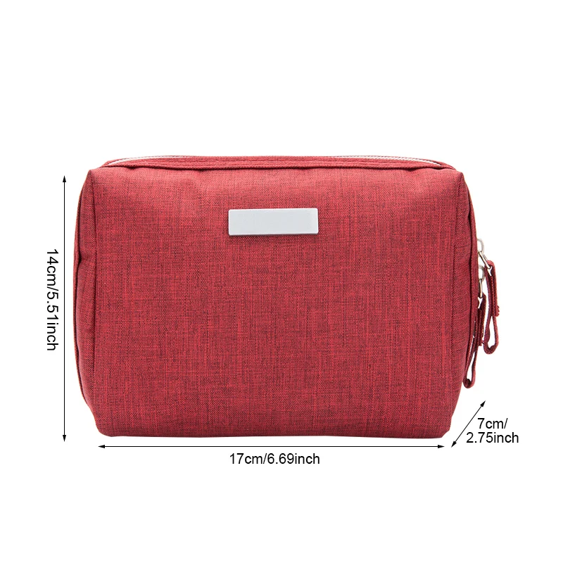 المرأة رجل الصلبة التجميل حقيبة أكسفورد المكياج الحقيبة أدوات الزينة سستة حالة الجمال غسل مربع السفر المنظم السفر اللازمة
