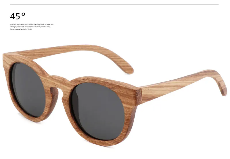 Женские бамбуковые солнцезащитные очки, поляризационные, Зебра, деревянные очки, ручная работа, винтажная деревянная оправа, мужские солнцезащитные очки для вождения, крутая поляризация