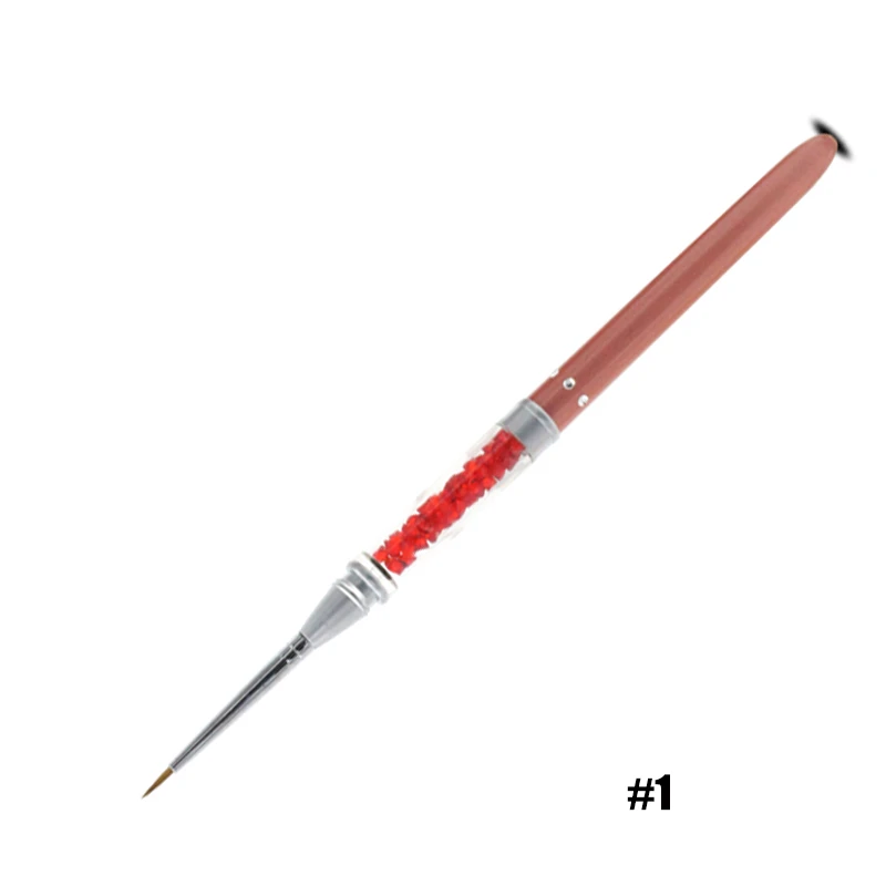 Eval 4 pces acrílico prego escova frisado