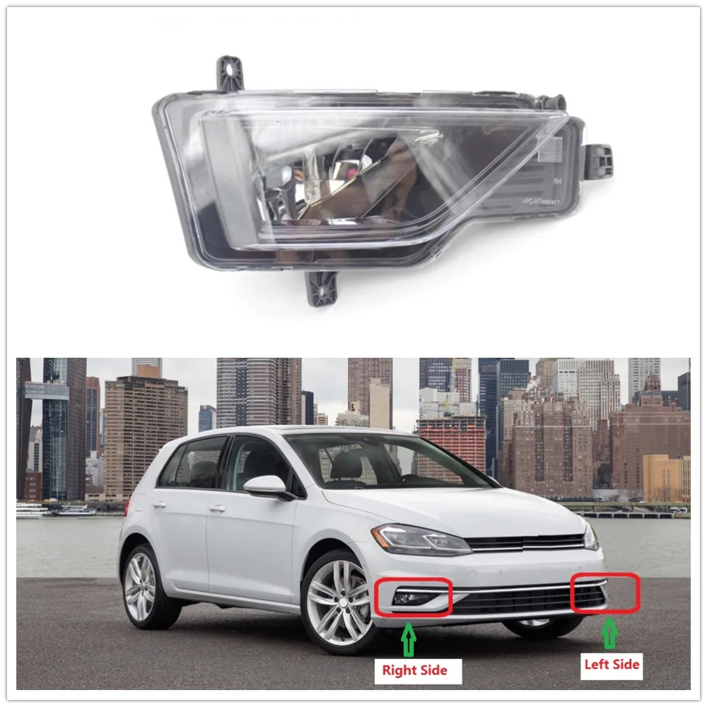 Right Side Fog Light For VW Golf 7.5 MK7 A7 Facelift 2017 2018 Car