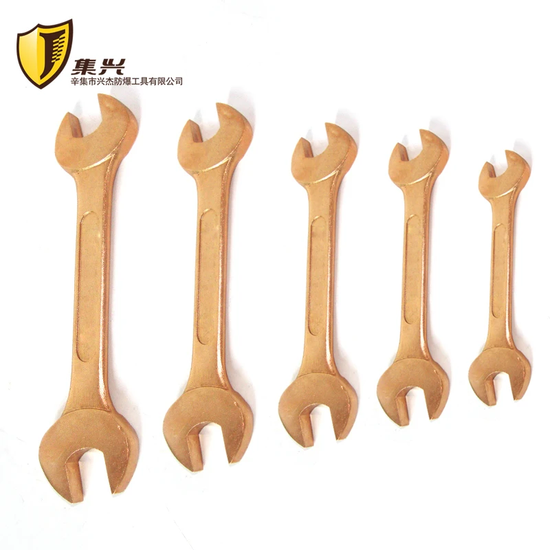 

5.5*7mm-24*27mm Double Open End Spanner,Non sparking Hand Tools, Beryllium Copper Alloy Fork Wrench Safety tools