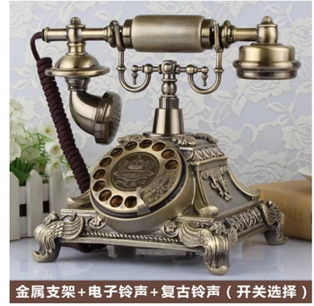 

Fashion Antique telephone vintage old fashioned solid home phone Rotation dial