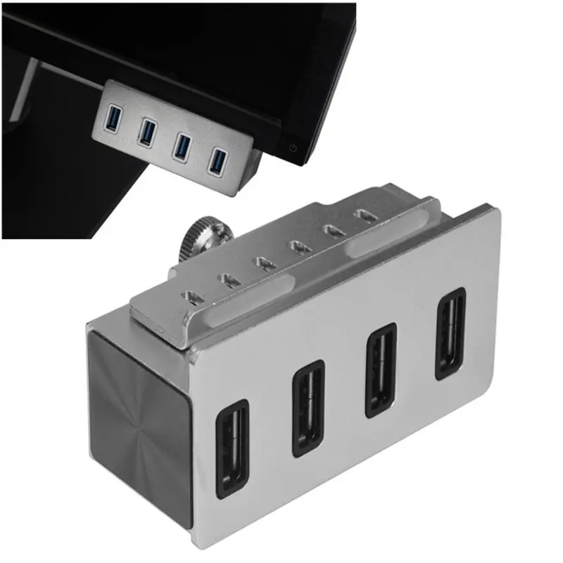 4 Ports Hub USB High Speed 5Gbps USB3.0 USB Hub Clamp Type Multi Hub