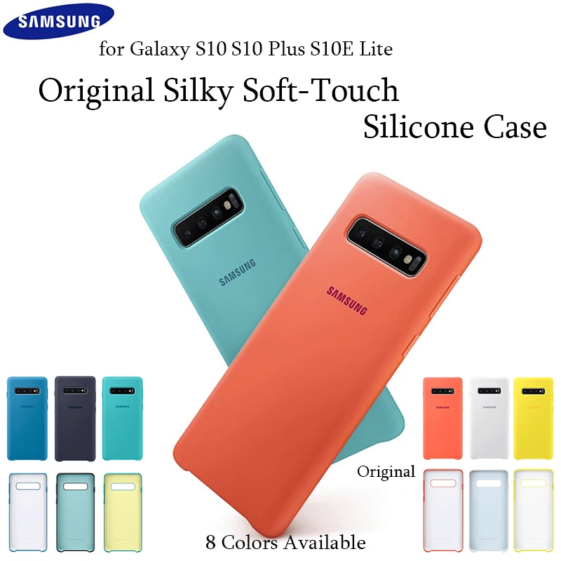 

Original for Samsung Galaxy S10 Liquid Silicone Case Silky Soft-Touch Finish Protective Cover 5.8/6.1/6.4Inch S10 Plus S10 Lite