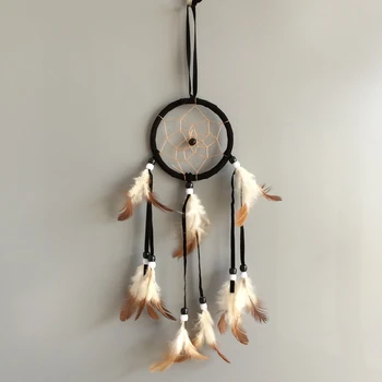 

New arrival feather dream catcher car home decor hanging 6 colors option free shipping