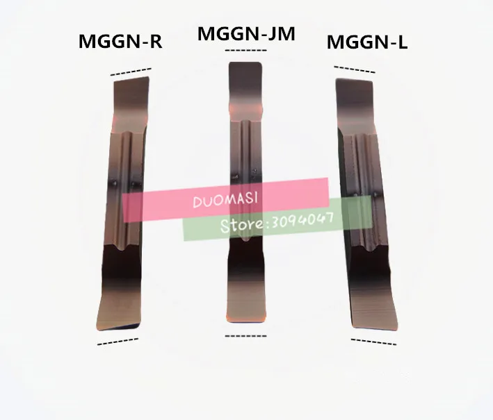 

10Pcs MGGN150/MGGN200/MGGN250/MGGN300/MGGN400/MGGN500-R/L/JM Carbide Turning Inserts,Carbide Grooving Tips for MGEHR & MGIVR