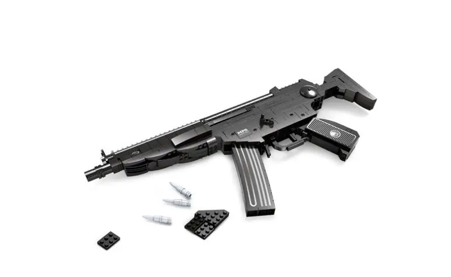 City SWAT Revolver Sniping rifle MP5 Submachine gun Model Building Blocks DIY Educational Weapon Arms Bricks Toys For Children