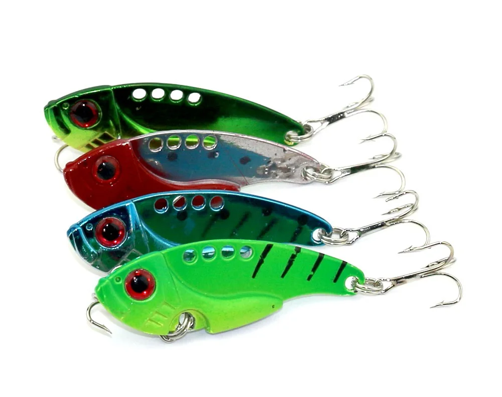 20pcs Hot Sale Vibration Bait Metal Blade Fishing Lure 5.5cm 11g