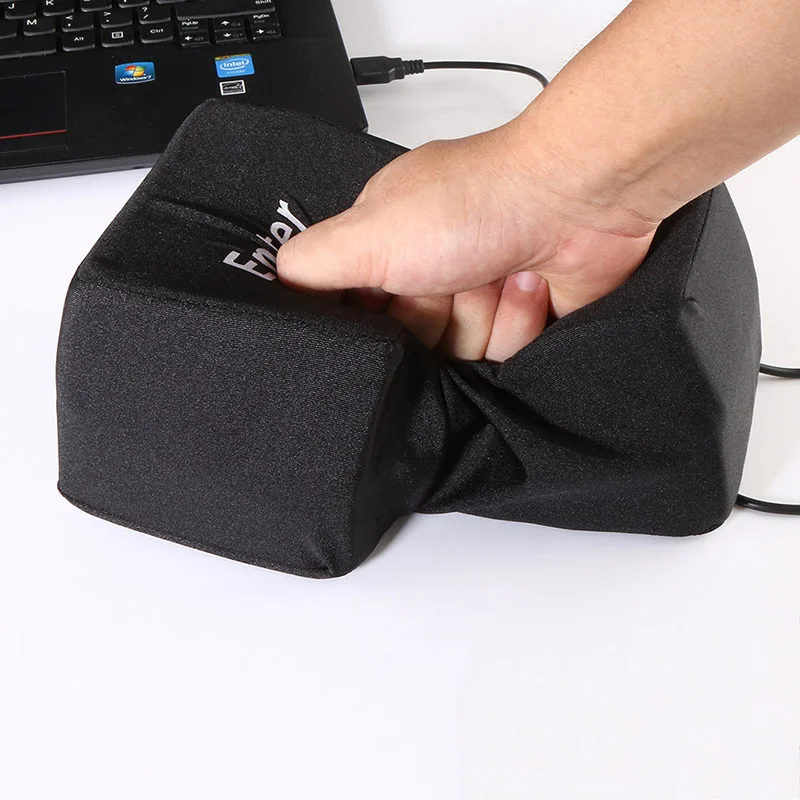 

Big Enter Pillow Supersized USB Big Enter Key Office Desktop Nap Travel Pillow Travesseiro Anti Stress Relief Supersized Pillows