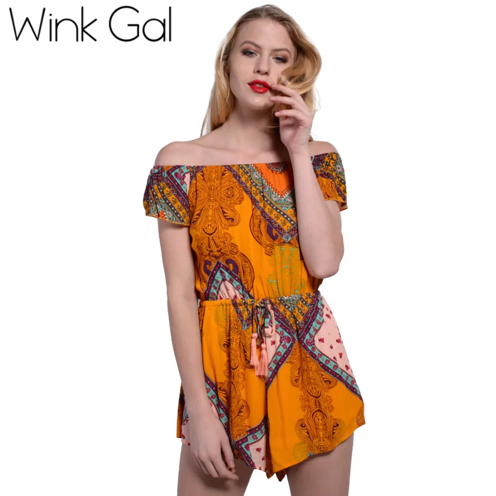 Wink Gal Brand Designer Onepiece Jumpsuit Shorts Jumpsuit High Waisted