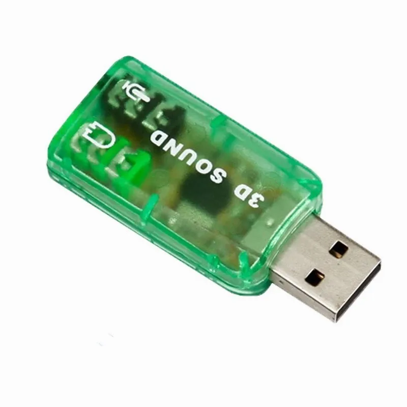 Внешний 5,1 USB 3D аудио адаптер звуковой карты для ПК настольного ноутбука