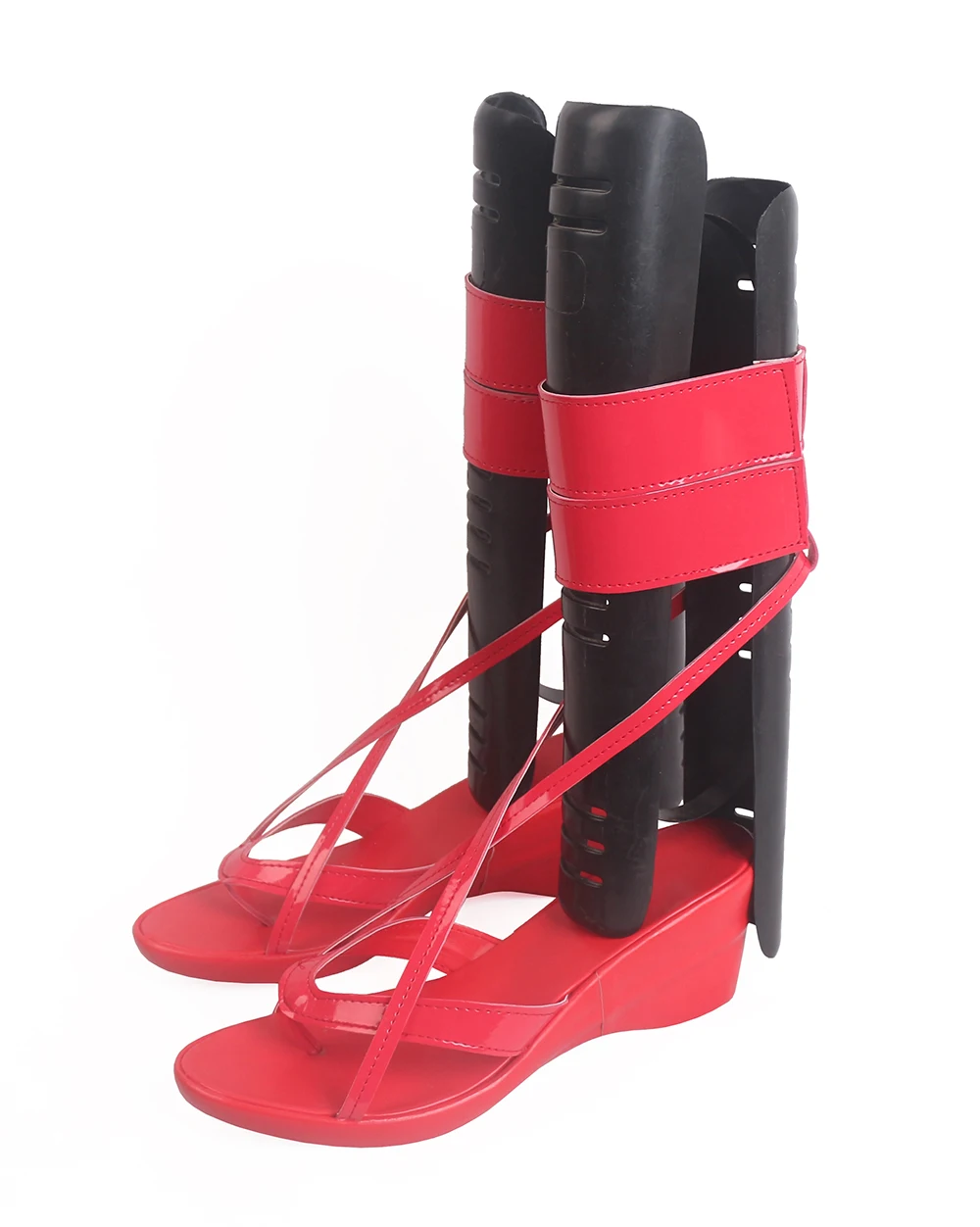 TouHou Project Hakurei Reimu Cosplay Boots Red Shoes (3)