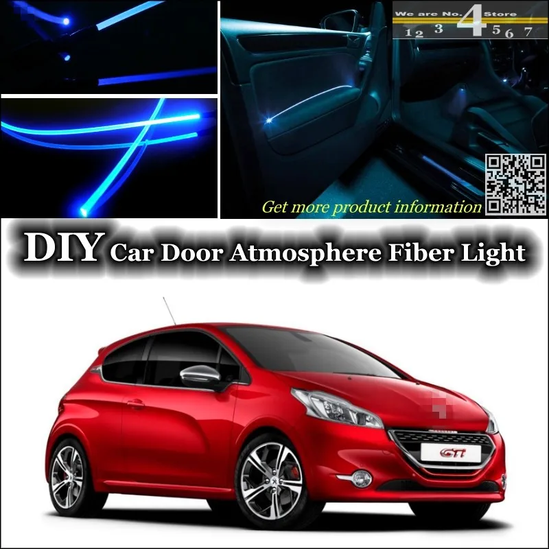 Us 20 09 20 Off For Peugeot 208 307 306 308 301 Interior Ambient Light Tuning Atmosphere Fiber Optic Band Lights Inside Door Panel Illumination In