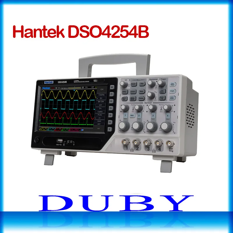 

Hantek DSO4254B 64K Digital Storage Oscilloscope 250MHz 4Channels 1GSa/s Real Time sample rate USB host and device connectivity