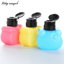 1 шт. 300 мл Hello Kittly Стиль Пустой дозатор для жидкого УФ-геля лак для ногтей для снятия лака ацетоновый очиститель бутылки