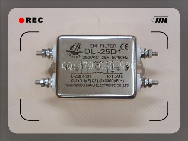 

[ZOB] Jianli EMI power filter switch DL-25D1 --5PCS/LOT